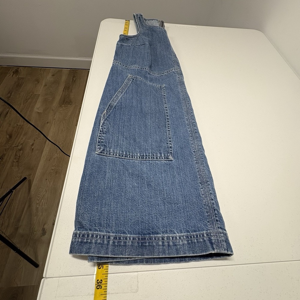 Madewell Womens Denim Jumper Dress Size M 90s Country Pockets Cottagecore - Picture 11 of 11